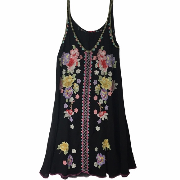 Johnny Was Embroidered Peta Slip Dress Size XL - Picture 4 of 16